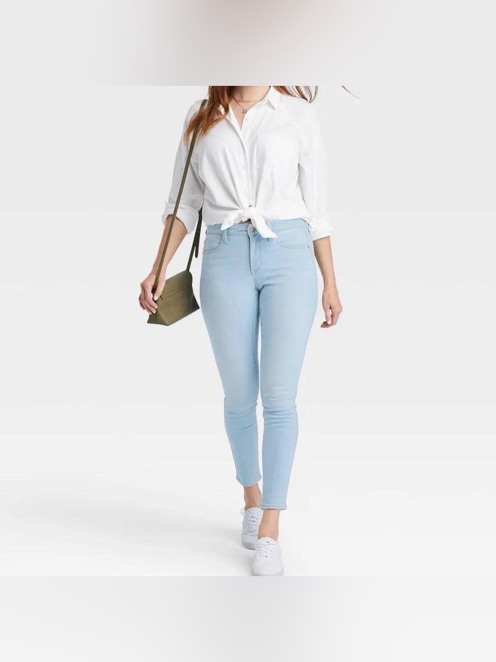Universal Thread Light Blue High-Rise Skinny Jeans for Women